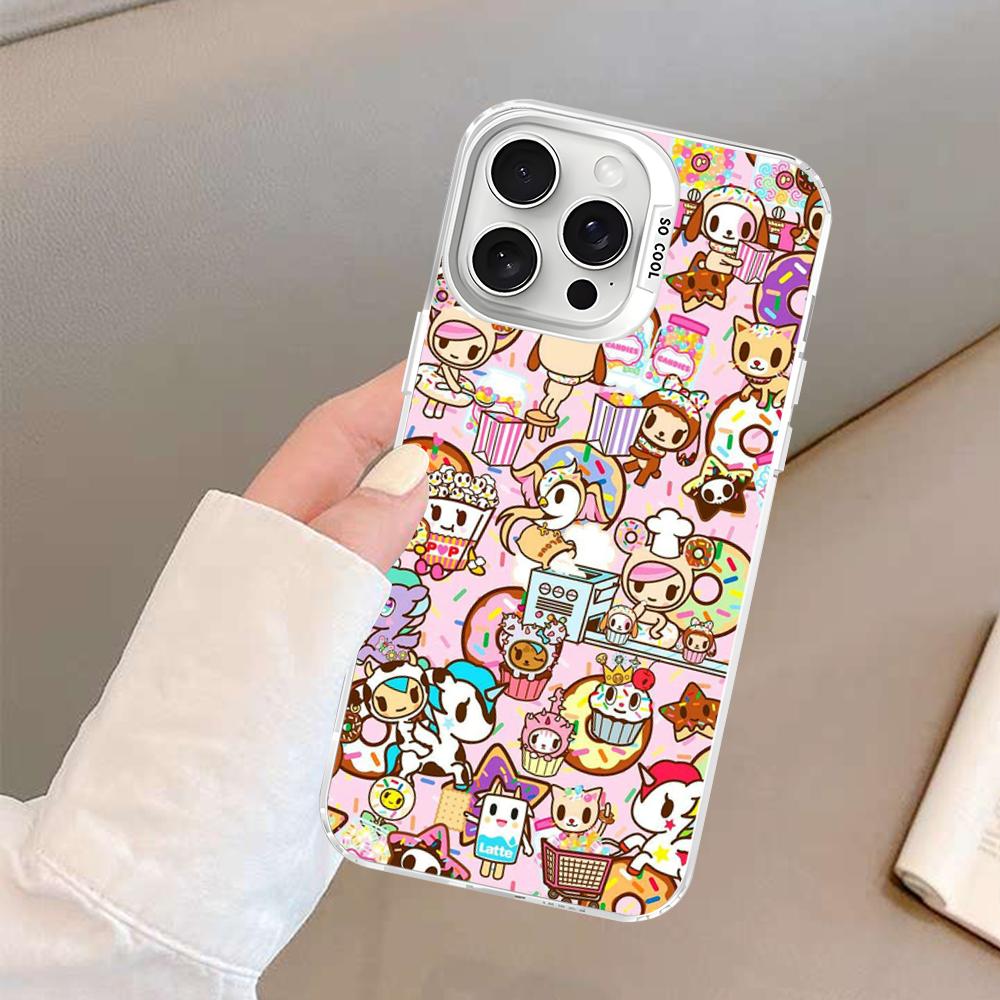 Japan Tokidoki Anime Phone Case For IPhone 16 15 14 13 12 11 Pro Max X XR XSMAX 8 7 Plus Matte Shockproof Back Cover