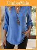 Womens Casual Cotton Linen Blouse With Pockets And Vneck For Summer 2025