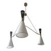 3-Arm Mid-Century Modern Sputnik Chandelier with Shades Hanging Ceiling Light for Dining Room, Kitchen, Living Room, Bedroom Unique