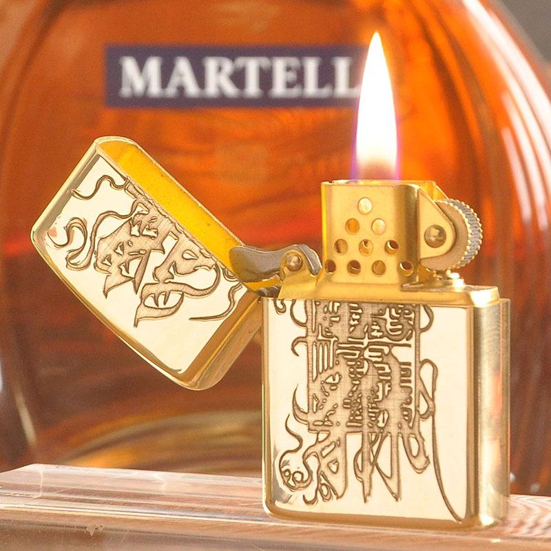 ZORRO 902 Lucky Pixiu Copper Windproof Kerosene Lighter - Creative Gift for Men