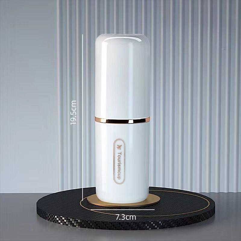 

1 Portable Travel Toothbrush and Toothpaste Organizer Box - Can store toothbrushes, toothpaste, and mouthwash cups - Lightweight білий