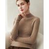 Women's Slim Fit 100% Pure Cashmere Half-High Neck Sweater - Warm Knit Base Layer Top for Autumn/Winter