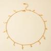 Wish bohemian wind colored small water droplets collarbone chain ins wind multicolored oil droplets craft necklace