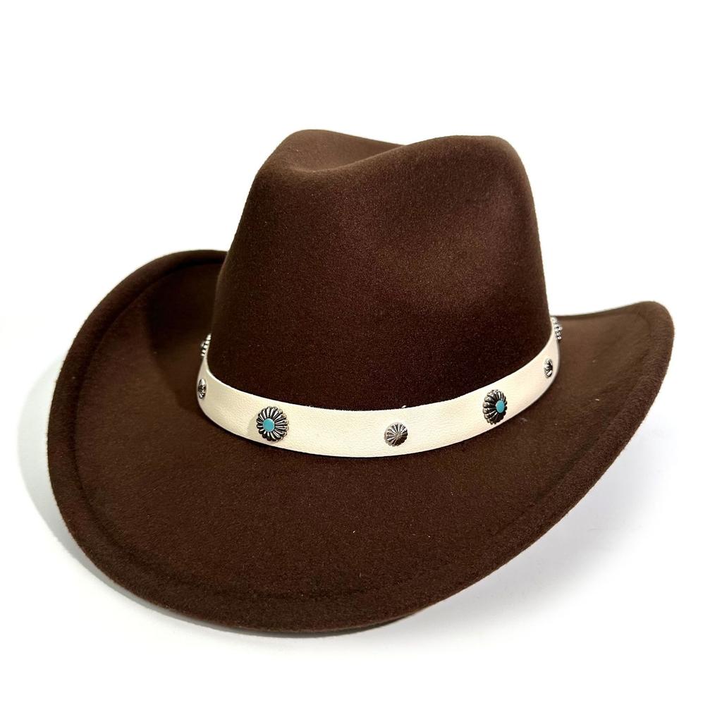 Popular Western Cowboy Hat European And American Style Men'S And Women'S Party Party Top Hat Spring And Autumn Sunshade Sunscreen Jazz Hat