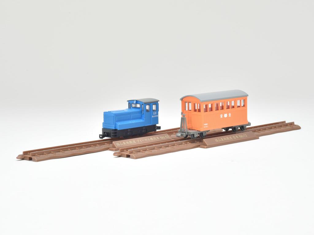Railway Collection Iron Collection Narrow Gauge 80 Nekoyama Forest Railway Diesel Locomotive Blue Passenger Car Set D Diorama Supplies + 2-Car