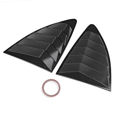 2pcs Rear Window Louvers Spoiler Carbon Fibre Texture Fit for Subaru BRZ 20132019