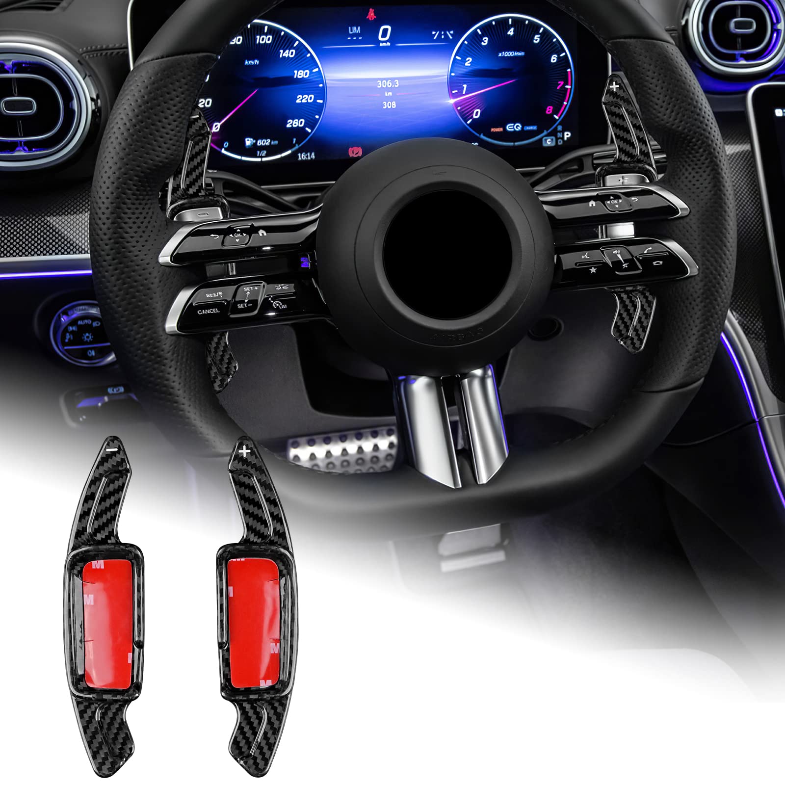 

AIRSPEED For Mercedes-Benz C/E/S Class W206 W213 S213 C238 A238 W223 EQS EQE Real Type A чёрный