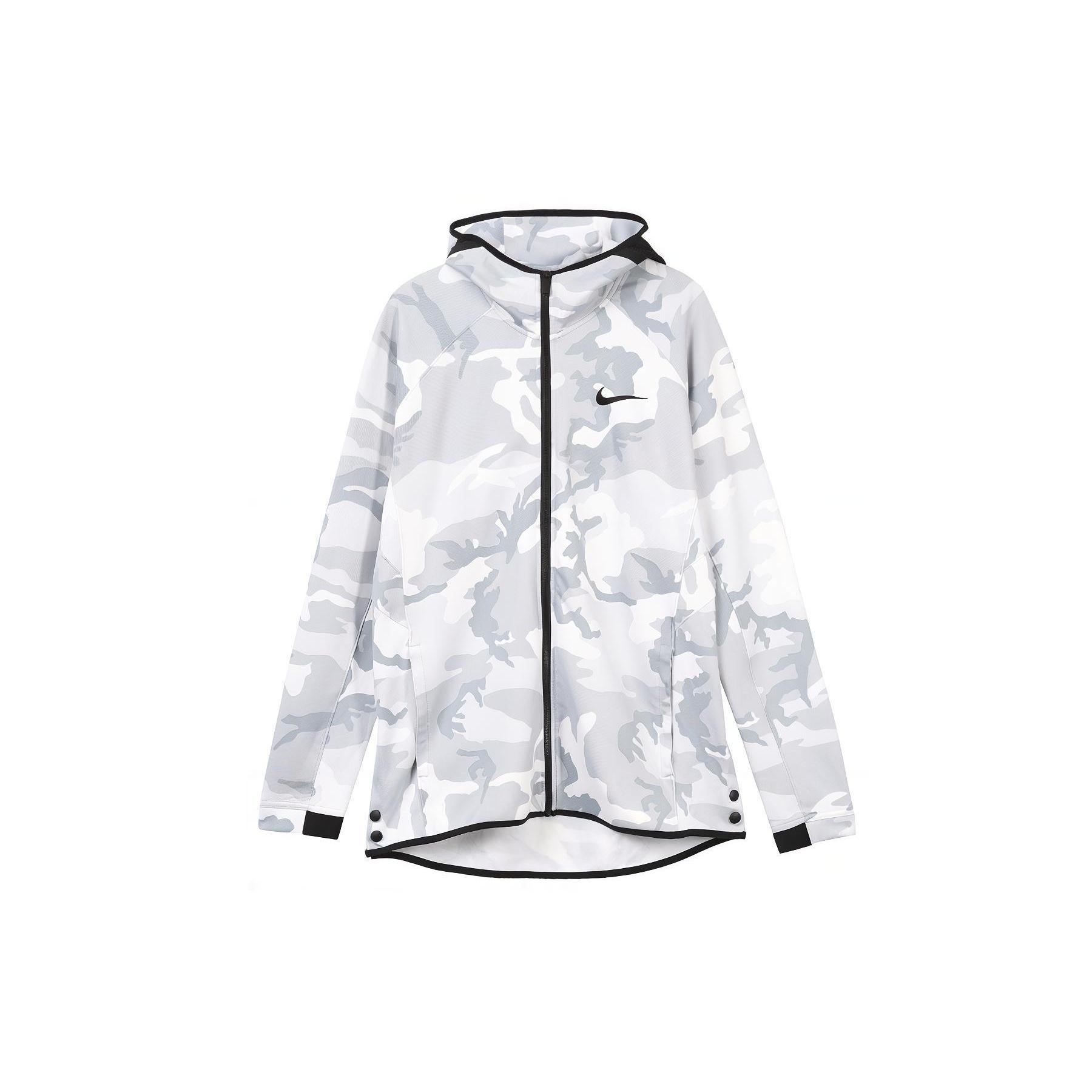 Nike Dri-fit Spotlight Basketball Hoodie Camo Men s AT4695-012 XL