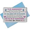 EE&YU Granddaughter Card Gifts - Adult Granddaughter Birthday Valentines Day Card, I Love My Granddaughter Gifts, Proud Granddaughter Present