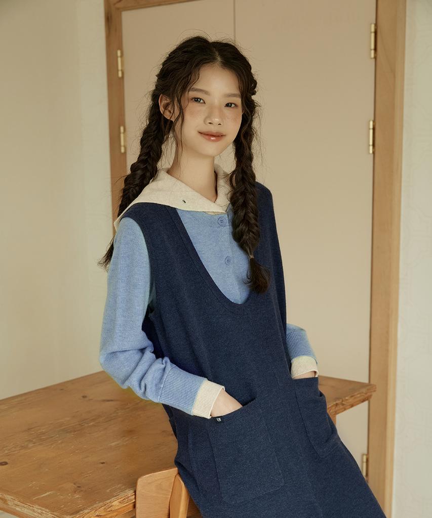 ENNITTUDE Wool Blend Knit Jumpsuit