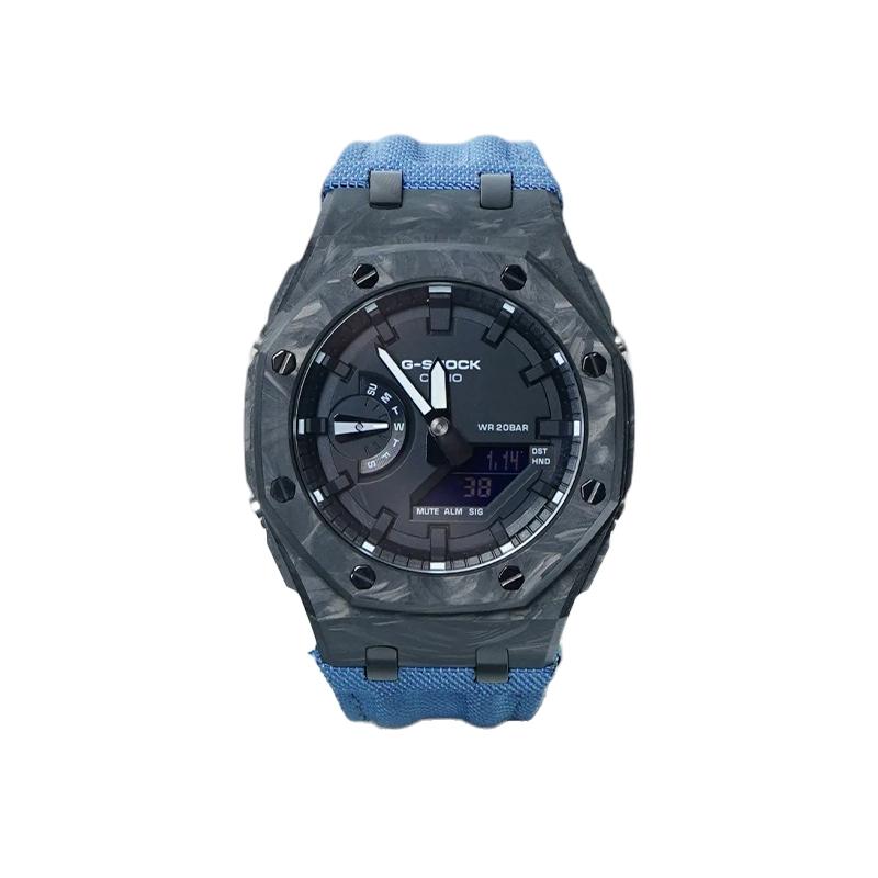CASIO Customized watch modified series wilderness sneak waterproof luminous Quartz men and women same style black dial GA-2100SKE-7A