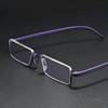 Unisex TR90 HD Prescription Eyeglasses with Case Retro Square Frame Reading Luxury Glasses Anti-Blue Light Presbyopia Eyewear