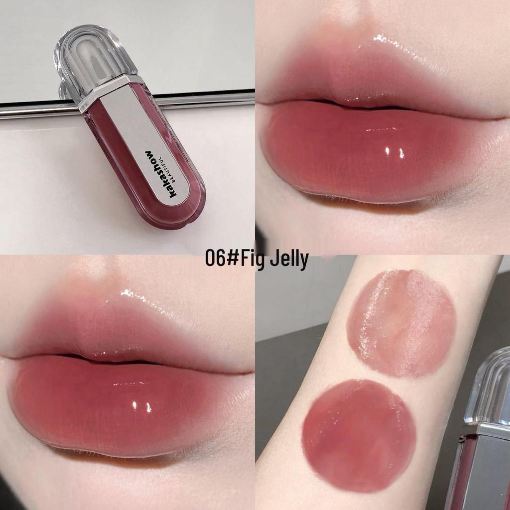 Kakashow Mirror Lock Light Lip Gloss - Moisturizing, Plumping, Long-Lasting, Whitening, with a Sheer Glass Shine.