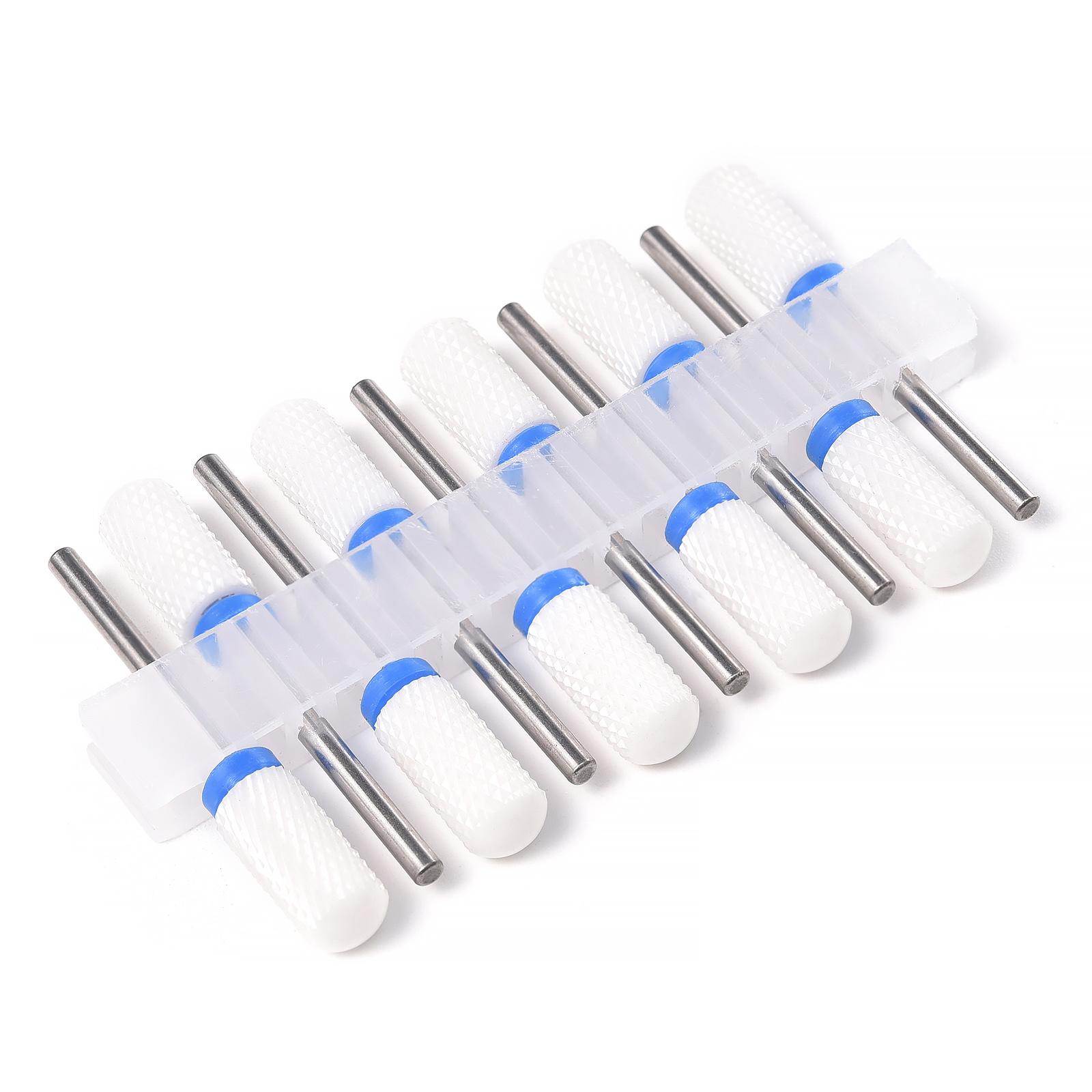 

Набор из 10 керамических фрез для ногтей, фреза для электрического маникюра, набор маникюрных пилок, фреза для удаления кутикулы, гель-лак