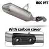 Stainless Steel Mid-Tail Exhaust Pipe for CFMOTO 800MT Dirt Bikes