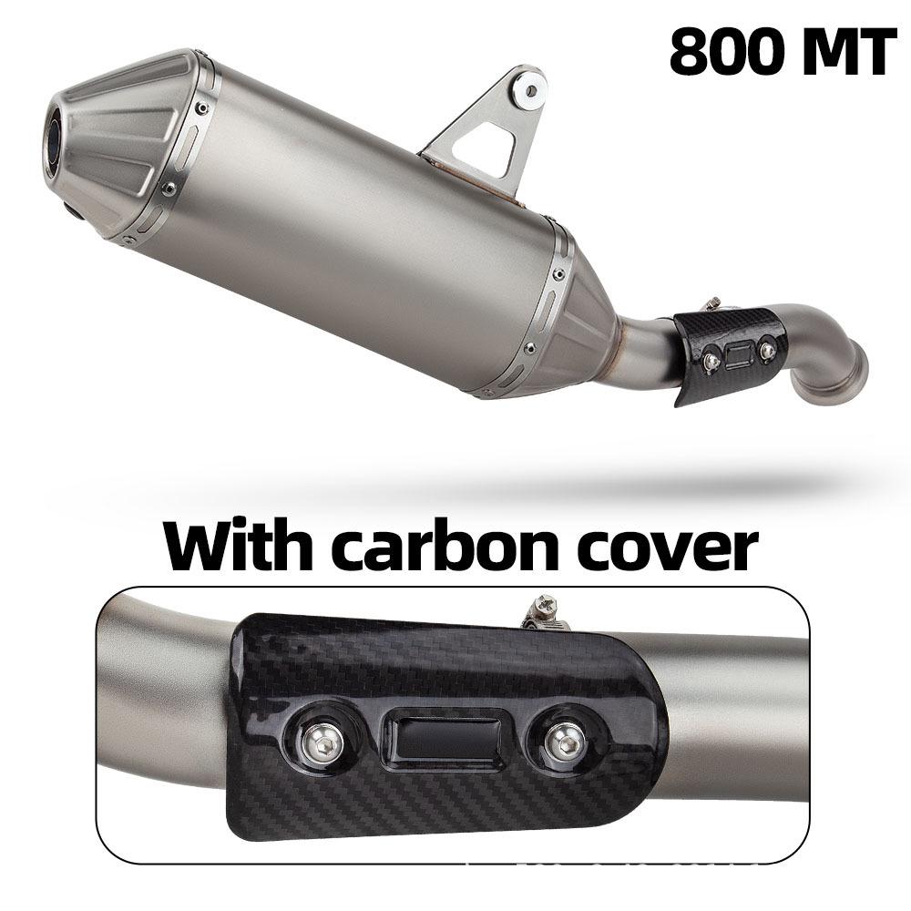 Stainless Steel Mid-Tail Exhaust Pipe for CFMOTO 800MT Dirt Bikes