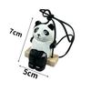 Cobalt Planet Wooden Swing Giraffe Hanging Ornament Swing Design Car Rearview Mirror Interior Hanging Decoration (Panda)
