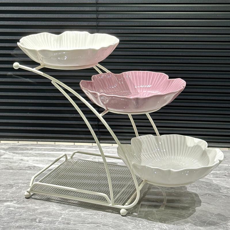 Naijiang Multi-tier Ceramic Fruit Plate