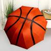 1 Stück Basketball Sport Automatisches Öffnen/Schließen Regenschirm mit Faltfunktion Kompakter Reise Regenschirm, Leichtes Design, für den Weg zur Arbeit015