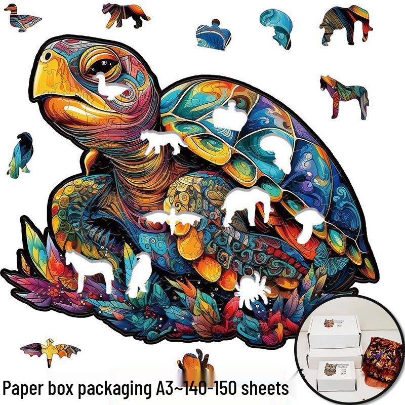 Irregular Animal Dog Penguin Wooden Puzzle in Stock