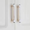 Double-colors Cabinet Pull Zinc Alloy Drawers Pull Nordic Kitchen Cabinets Handle  Cabinet Hardware