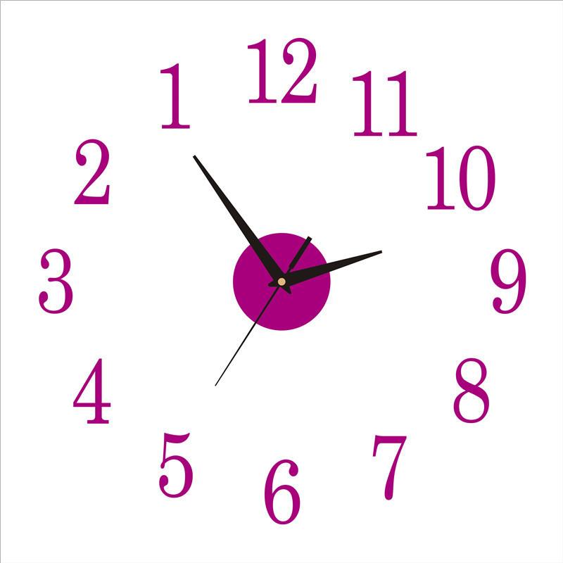 3D Acryl Kreative Uhr Spiegel Wandaufkleber Uhr DIY Großformatige Spiegel Wanduhr