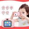 Pink Shockproof Selfie Kids Camera, Toddler Best Birthday Gifts Dual Camera For Kids Age 3-10, Hd Digital Video With 32Gb Sd Card, Christmas Kids Toy