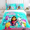 Gabby's dollhouse Kawaii 3D NEW Duvet Cover Pillowcase Bedding Set Adult Girl Bedroom Decoration Children Single Double Large