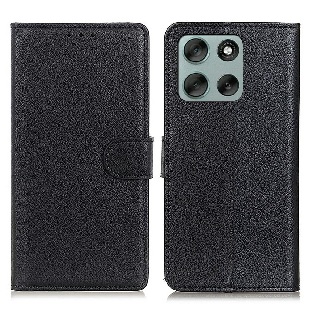 For Motorola Moto G86 Power 5G Wallet Case PU Leather Phone Cover Litchi Texture