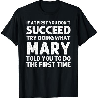 MARY Name Personalisierter Geburtstag Lustiger Weihnachts-Witz T-Shirt