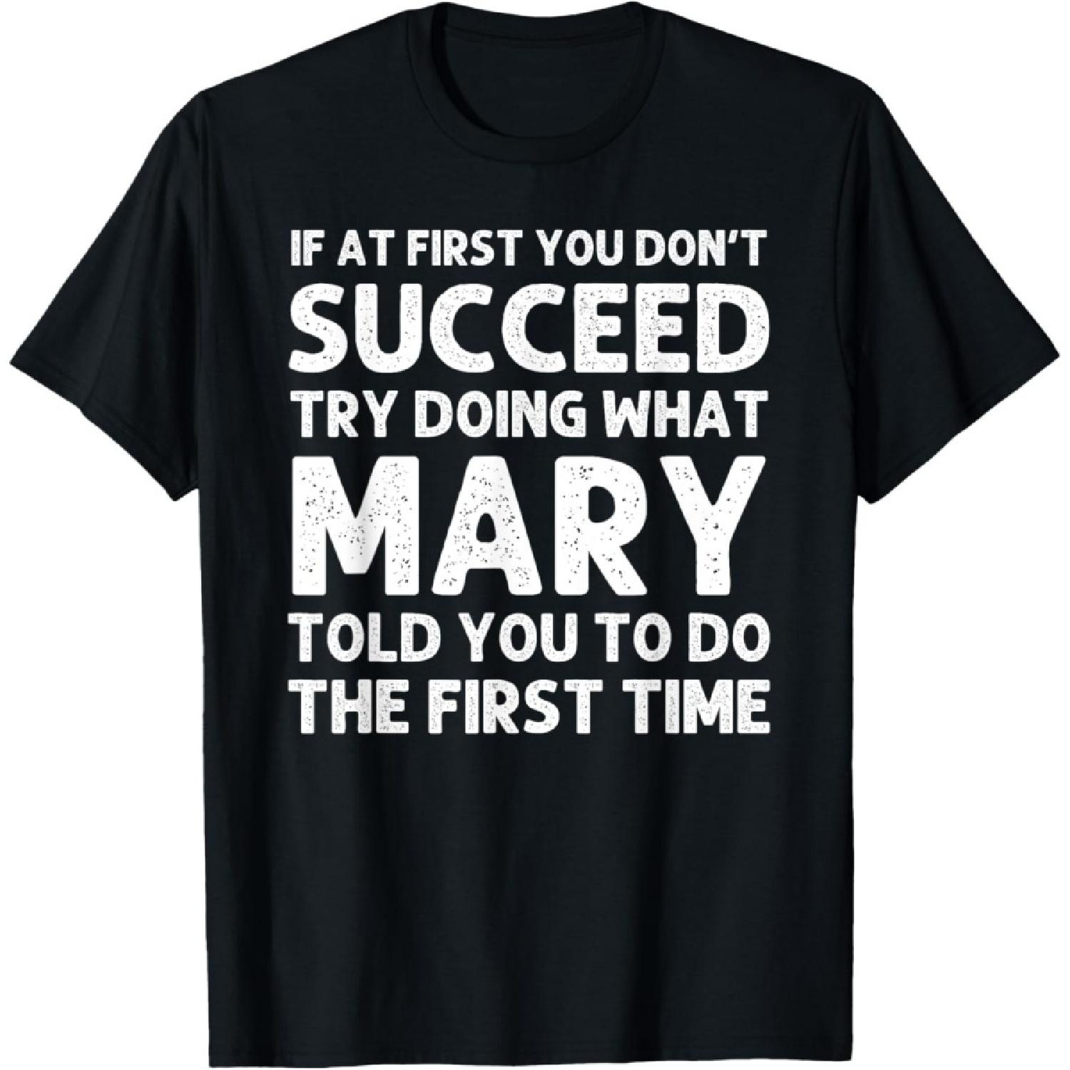 MARY Name Personalized Birthday Funny Christmas Joke T-Shirt S