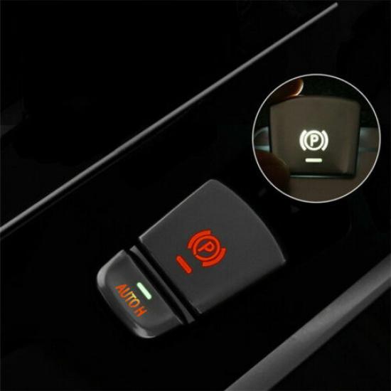 ABS Silver Electronic Handbrake Button Cover For BMW 5 Series G38 G30 2018