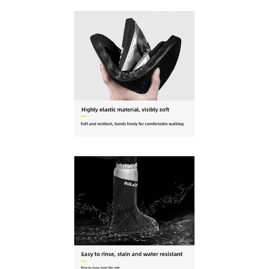 Motorcycle Waterproof Outfit Shoes Cover Motorcyclist Accessories Non-SlipThickened Wear-Resistant Outdoor Foot Gear Rain Boots