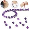 Faceted Natural Stone Spacer Beads, 8/10mm 15” Strand Loose Beads for DIY Jewelry
