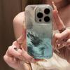 Glacier Pattern Gradient Blue and Purple Suitable for Apple 16ProMax Phone Case New IPhone15 14p 13min
