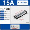 1Pcs Dual Row Barrier Screw Terminal Block Wire Connector 15A 600V For Tb Series 3 4 5 6 8 10 12 15 Positions Ways