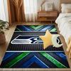 Seahawks Team Spirit Rug Game Carpet, Floor Mat for Bedroom Living Room Entryway Rug, Home Decor Idea Gift for Christmas Birthday