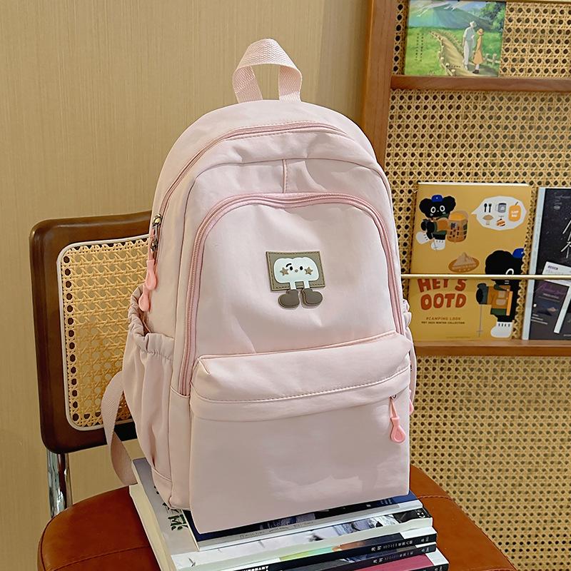School bag Japanese simple ins cute large capacity school bag girl versatile backpack high value light casual simple bag