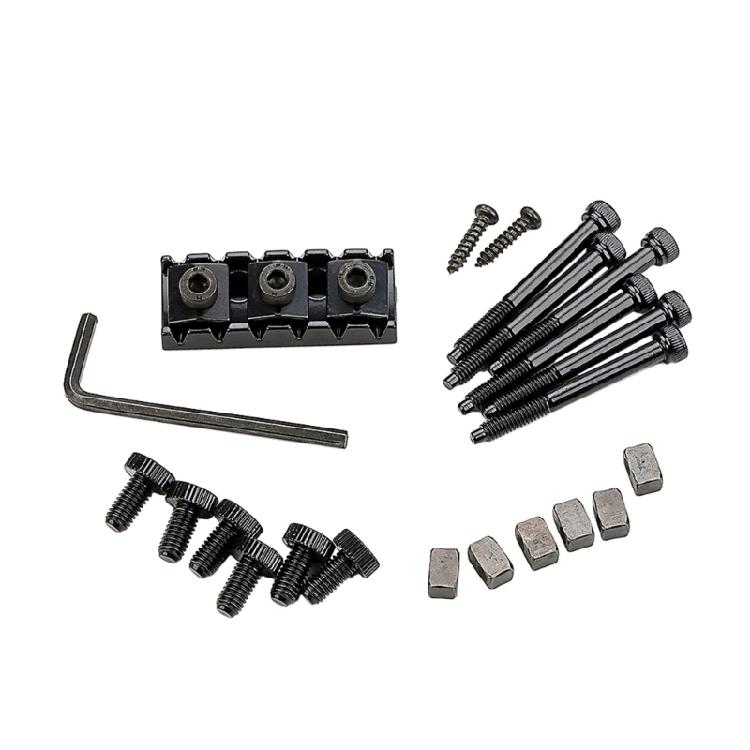 Electric Guitar String Locking Nut  Guitar Lock Nut with Screws and Wrench Electric Guitar Lock Nut Guitar Accessories