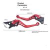 2Pcs Universal Cnc Alloy Motorcycle Brake Handle Adjustable Adjustable Front Rear Disc Brakes Double Disc Brake Handle Lever