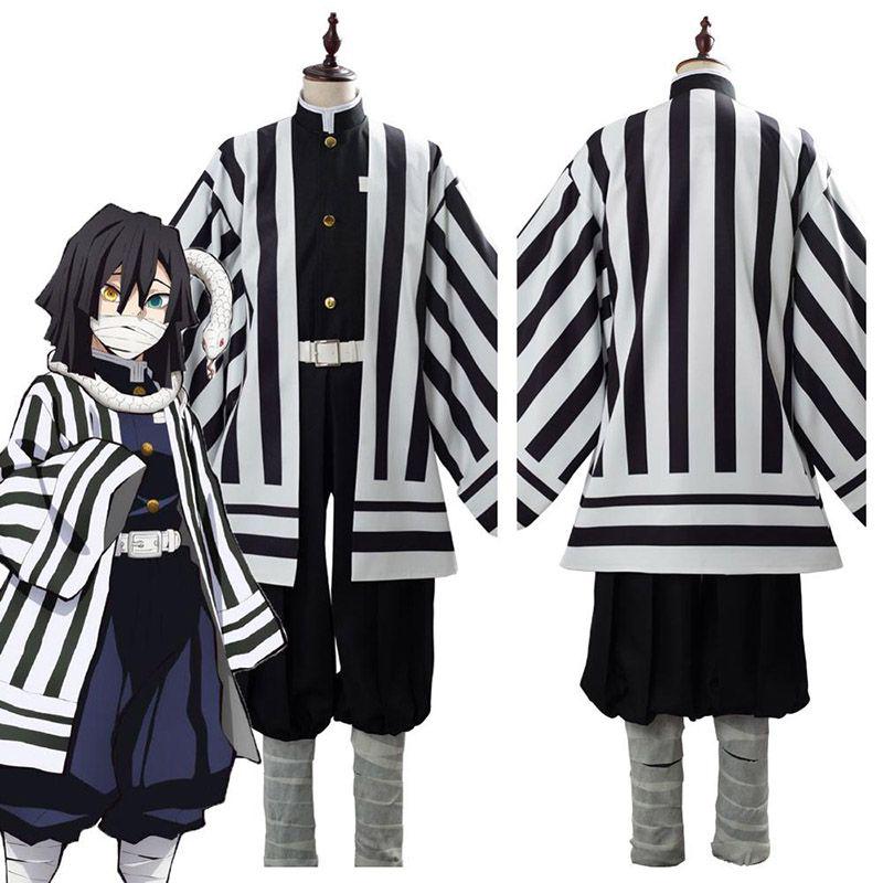 Kimetsu Slayer Demon No Yaiba Cosplay Iguro Obanai Halloween Adult Suit Costume