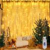 Fairy Tale Curtain Lamp Usb8 Modes Christmas Bedroom Wedding Party Home Garden Indoor and Outdoor Window Wall Decoration