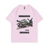 Bombardiro Crocodilo Funny Crocodile Plane Bomber Meme Graphic T-shirts Men Hilarious Humor Brain Rot Tops 100% Cotton T Shirts