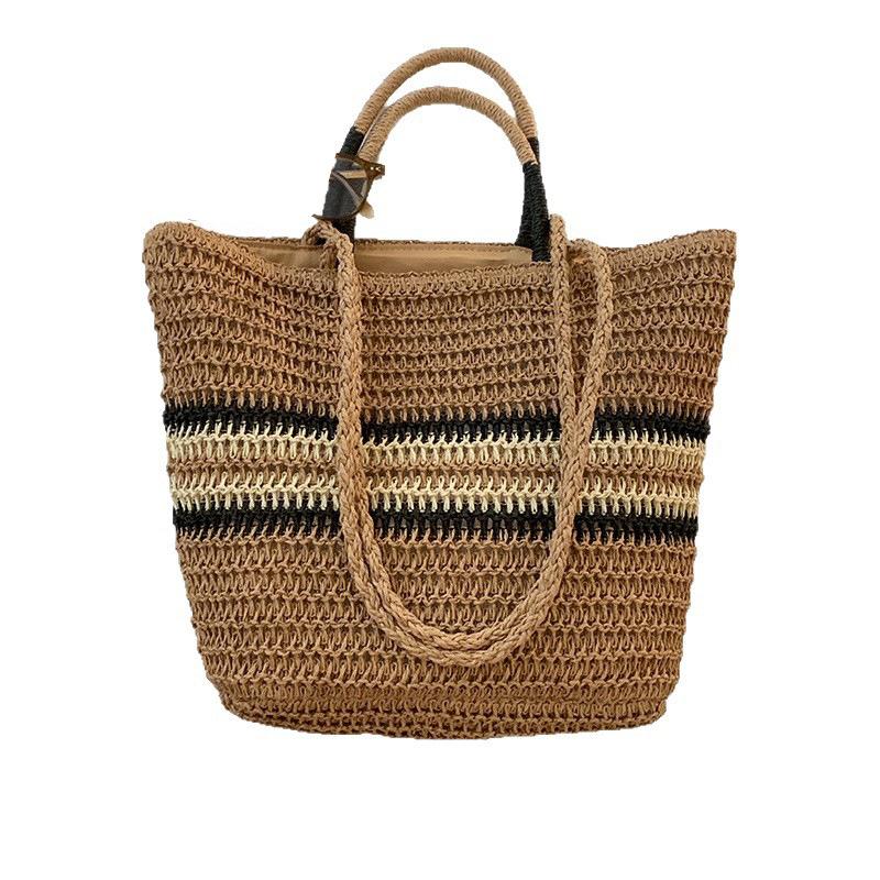 Summer Large-capacity Straw Woven Bag Women's New Beach Woven Handbag Tote Bag