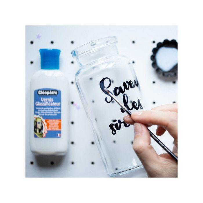 Lac vitrificator - Lucios - Transparent - Toate suporturile - Cléopâtre - Borcan 250g