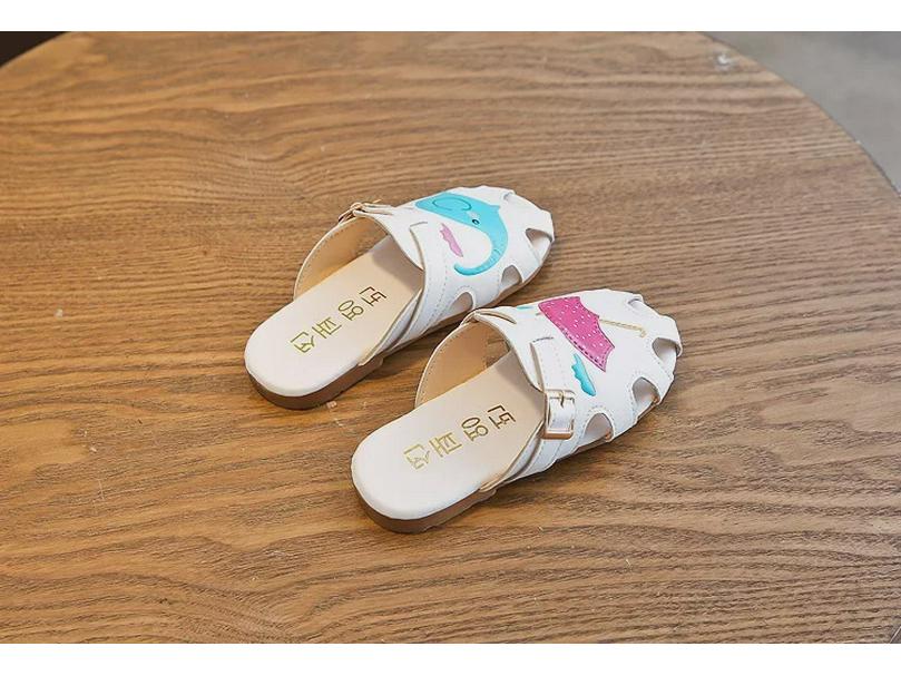 Summer 2024 Cartoon Fashion Baby Girl Slippers - Cute Sandals for Kids