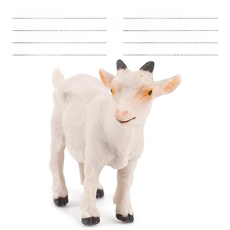 Farm Pvc Model Set With Static Sheep And Goat Figures For Desk Decor And Educational Display