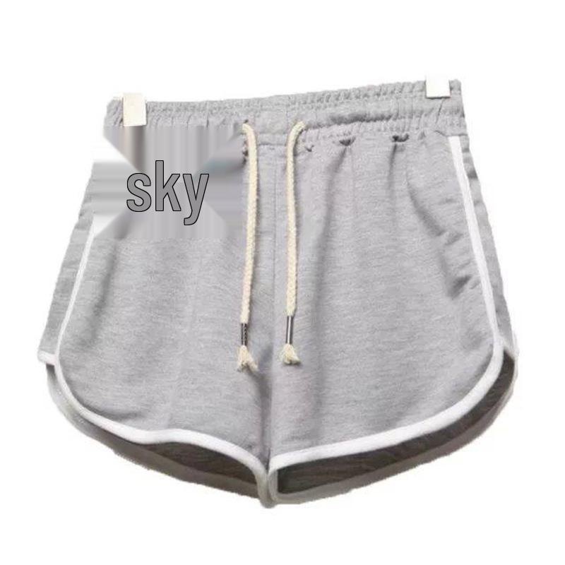 Damen Drei-Punkt Sport-Yoga-Shorts - Schlankmachend, Locker, Übergröße Hotpants zum Schlafen oder für Freizeitkleidung