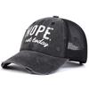 Unisex NOPE Letter Print Wash Baseball Net Caps Hip Hop Cap Spring Summer Outdoor Adjustable Casual Hats Sunscreen Hat