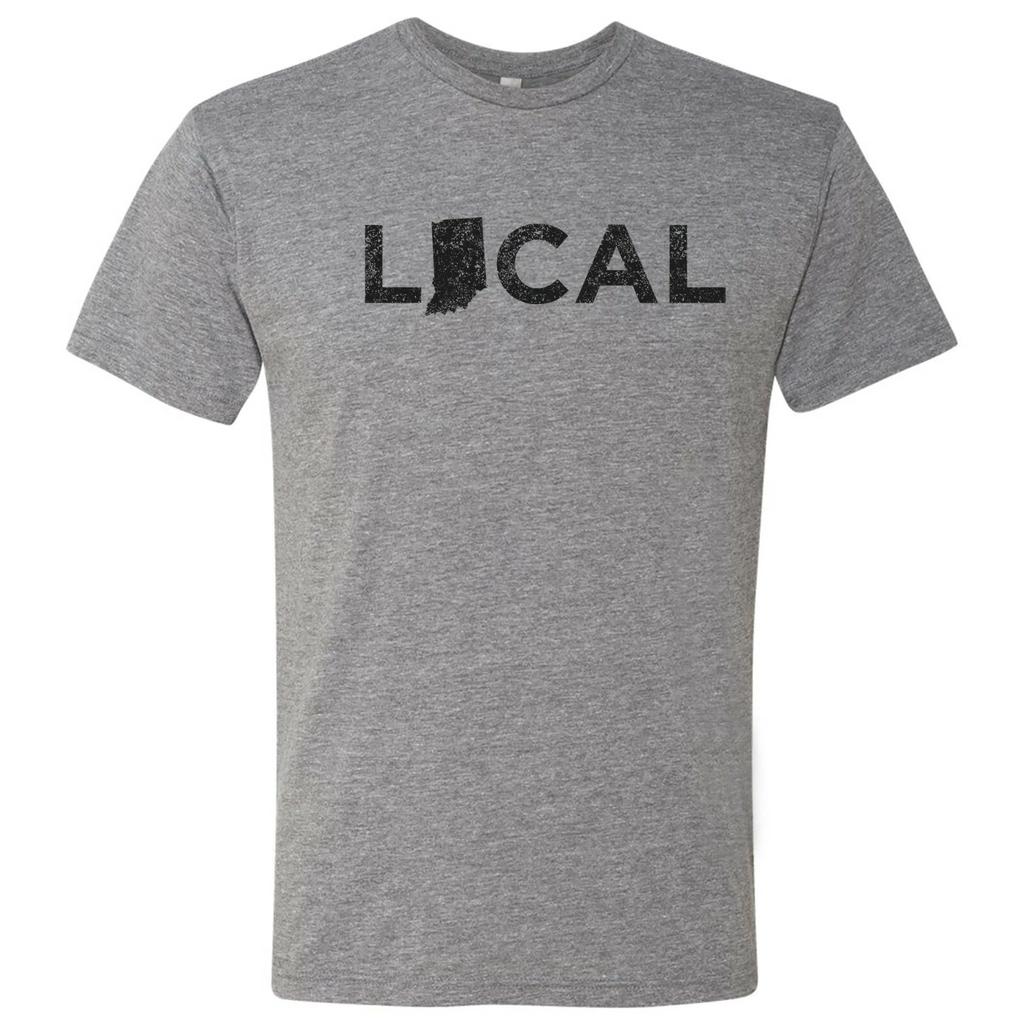 Indiana Local - USA State Pride Canvas Triblend T Shirt - Premium Heather